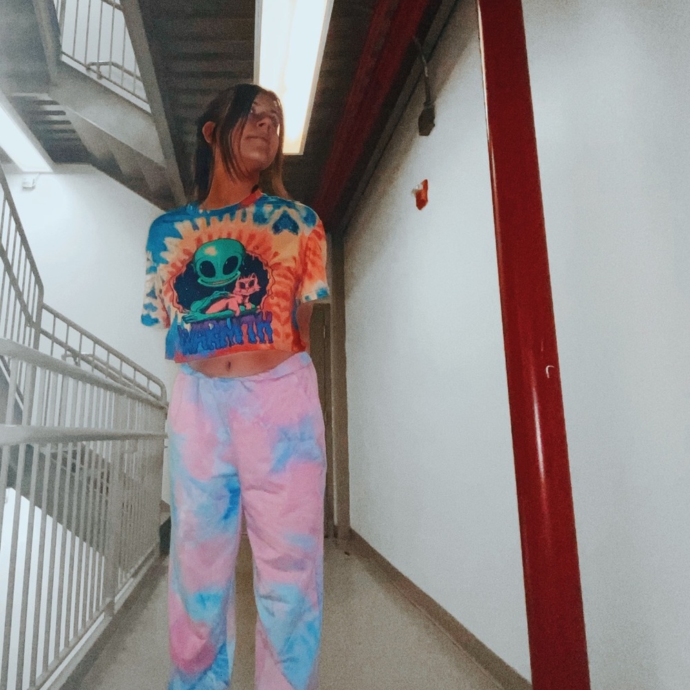 Tie Dye Cropped Tee